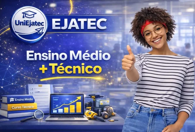 EJATEC EAD OFICIAL combo de eja + técnico - Ensino Médio mais curso técnico juntos - termine seus estudos e garanta certificação técnica