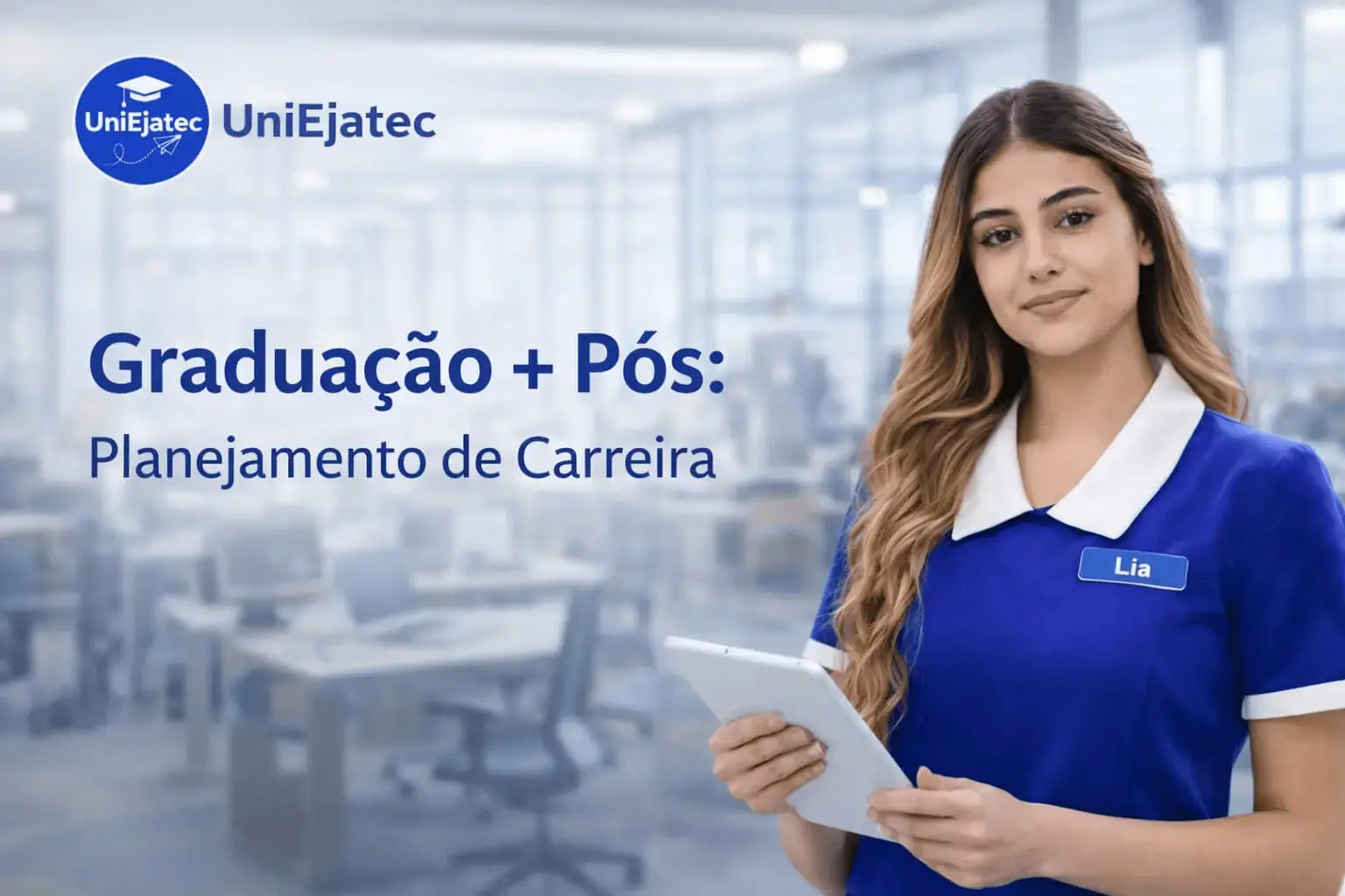 Imagem de Lia Consultora Educacional apresentando programa de graduação com pós-graduação