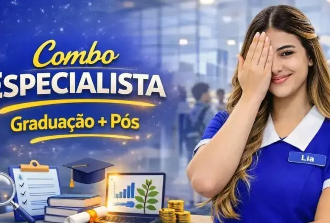 Combo Especialista é uma oferta de curso de graduação com pós-graduação